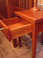 Red Gum Bed Side Table 2
